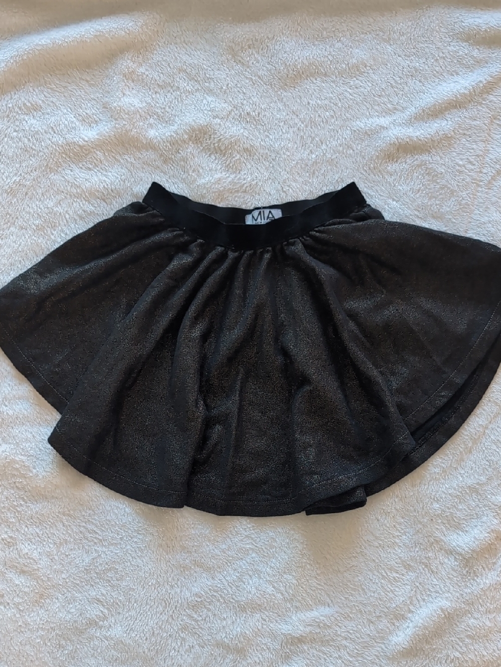MIA Black Shimmer Circle Skirt